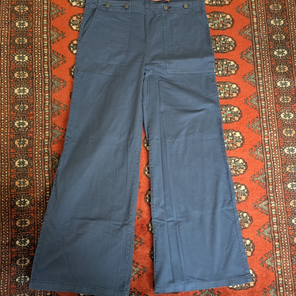 Pilcro Dark Blue Trousers